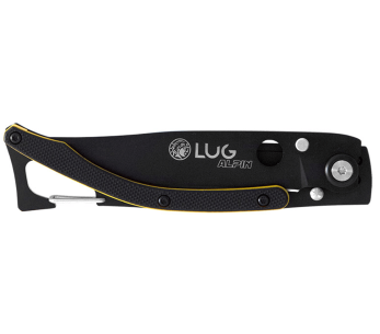 Lug SP1TJN navaja plegable 11cm mango G10 negro y amarillo con clip 2
