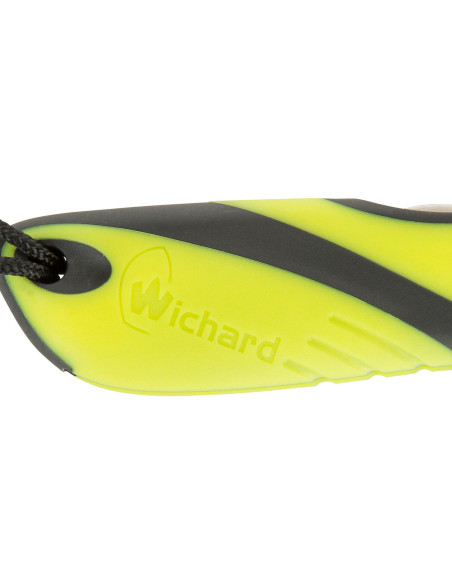 Klappmesser Wichard Offshore 10122 Semi-Cross-Cross-Country-Klinge mit Abziehapparat und phosphoreszierendem Griff
