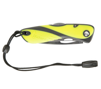 Cuchillo plegable Wichard Offshore 10122, semi-hoja con demanilleur, mango fosforescente 2