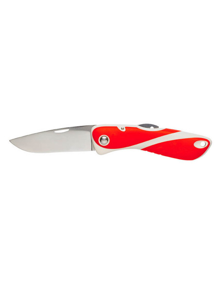 Klappmesser Wichard Aquaterra 10154 glatte Klinge roter Griff mit Korkenzieher
