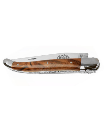 Navaja plegable Forge de Laguiole con mango de madera de pistacho 11cm