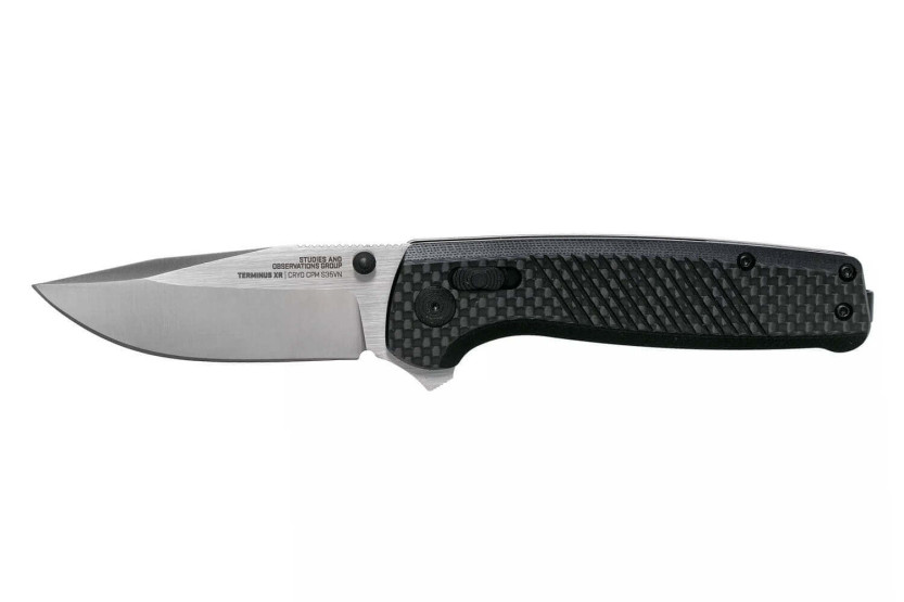 Faca dobrável SOG Terminus XR SGTM1025 10,8cm cabo preto G10/carbono