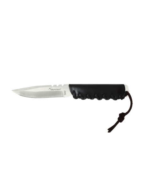 Wildsteer Baby Wild Messer BWI0103 Klinge 9cm schwarzer Ledergriff + passendes Lederetui