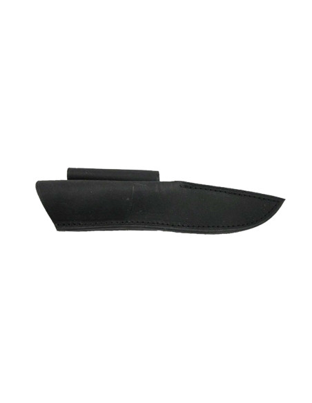 Wildsteer Baby Wild Knife BWI0103 9cm terä musta nahkakahva + yhteensopiva nahkatuppi