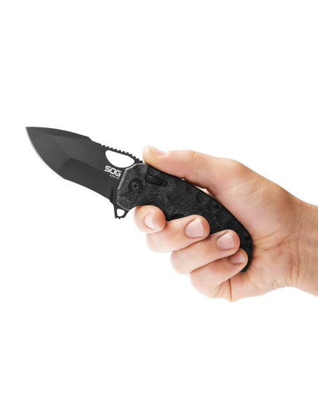 SOG Kiku XR Black SGKIKUXRBK folding knife G10 handle/black carbon 10.9cm