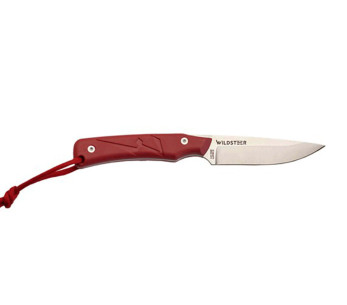 Wildsteer Troll Knife TRO0104 8,5 cm blad rødt taktiprenhåndtak + Kydex-kappe