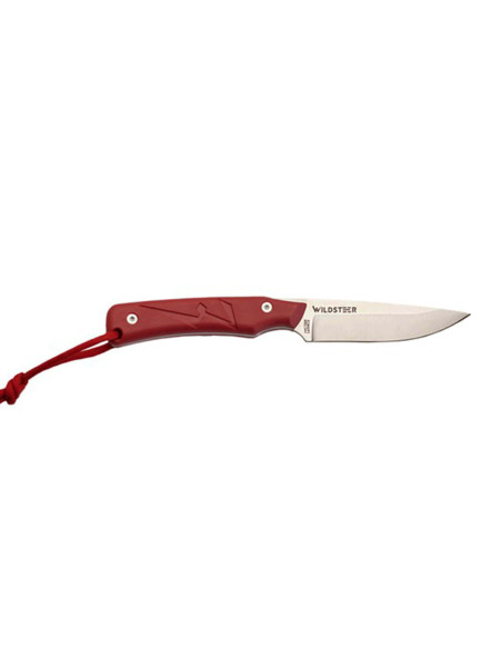 Wildsteer Troll Knife TRO0104 8.5cm blade red tactiprene handle + Kydex sheath