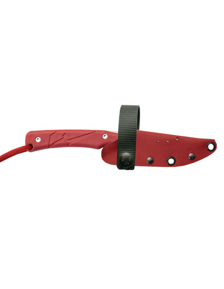 Wildsteer Messer Troll TRO0104 Klinge 8,5cm Tactiprene Griff rot + Kydexscheide
