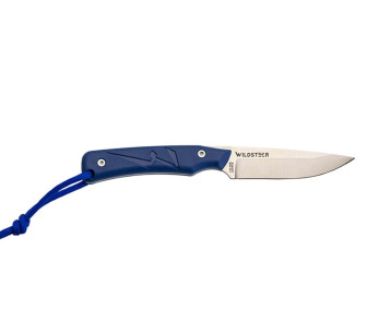 Faca Wildsteer Troll TRO0108 Lâmina de 8,5 cm cabo em tactiprene azul + bainha em Kydex