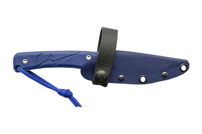 Wildsteer Troll Knife TRO0108 lama da 8,5 cm manico in tactiprene blu + fodero in Kydex