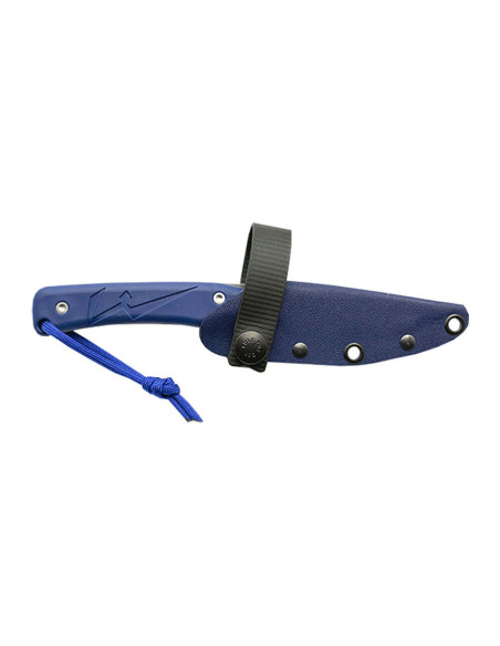 Cuchillo Wildsteer Troll TRO0108 8,5cm hoja mango tactiprene azul + funda Kydex