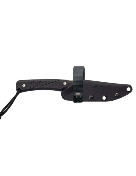 Cuchillo Wildsteer Troll TRO0113 8,5cm hoja mango tactiprene negro + funda Kydex