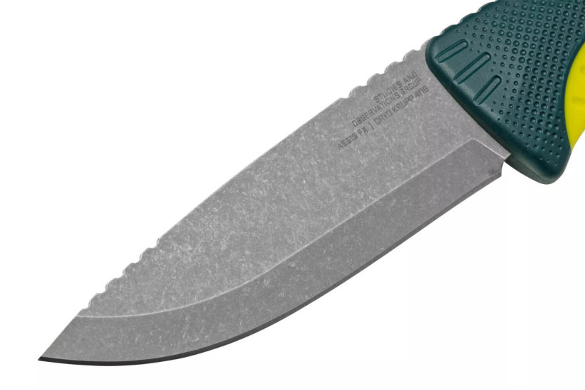 Messer SOG Aegis FX SGAEGISFXFOMO Klinge 9,3cm Griff aus grünem FRN mit Holster