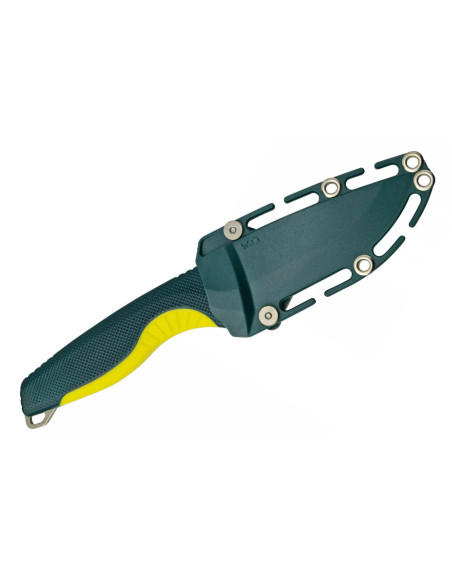 SOG Aegis FX SGAEGISFXFOMO-kniv 9,3 cm blad grønt FRN-håndtak med slire