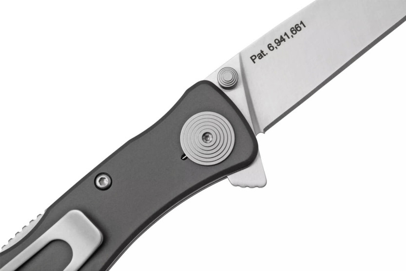SOG Twitch II SGTWI8 folding knife 9cm grey aluminium handle with pocket clip