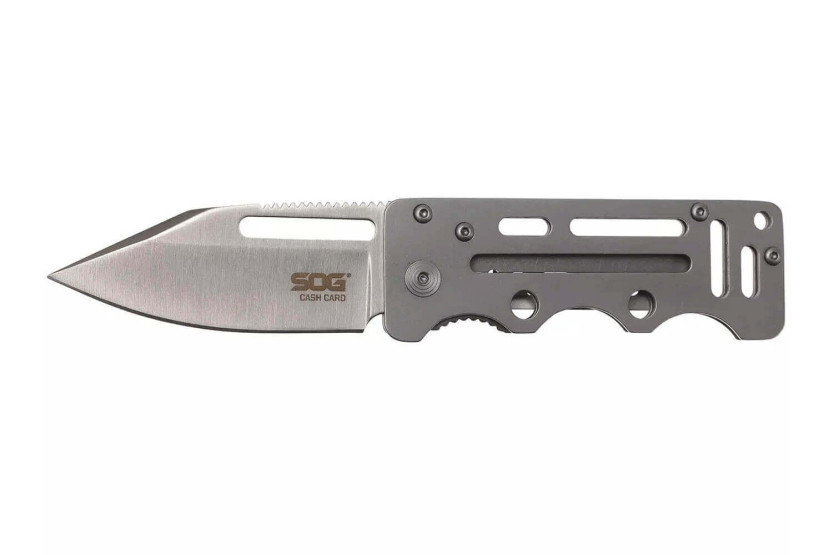 SOG Cash Card Knive SGEZ_1 gennembrudt stålhåndtag 12 cm foldekniv
