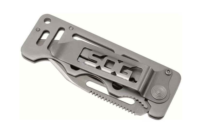 SOG Cash Card Knive SGEZ_1 gennembrudt stålhåndtag 12 cm foldekniv