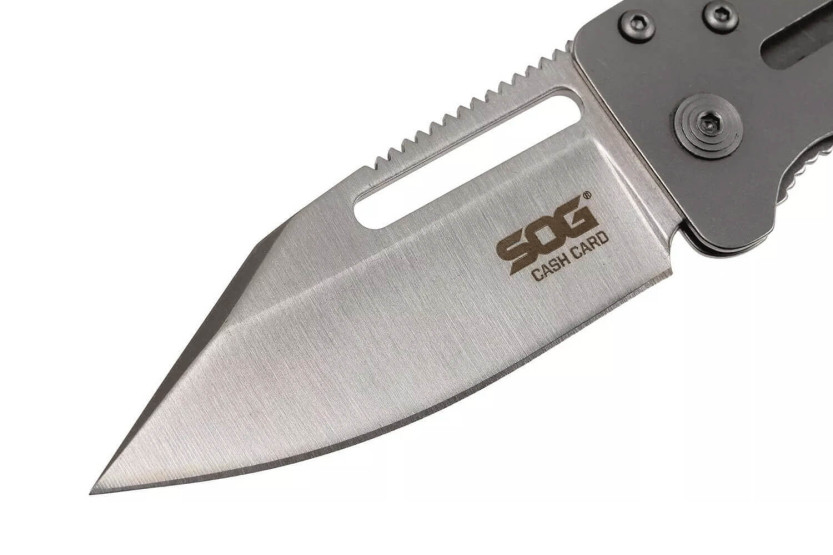 SOG Cash Card Knive SGEZ_1 gennembrudt stålhåndtag 12 cm foldekniv