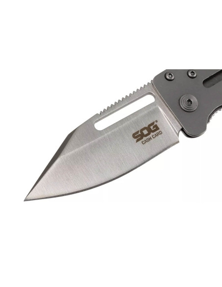 SOG Cash Card Knive SGEZ_1 gennembrudt stålhåndtag 12 cm foldekniv