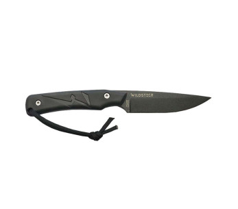 Wildsteer Trollkniv TRO3113 svart blad 8,5cm svart taktiprenehandtag + Kydex-slida