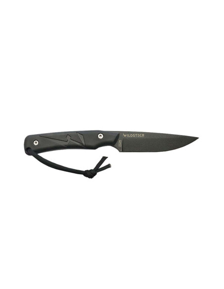 Wildsteer Troll Knife TRO3113 musta terä 8,5cm musta tactiprene kahva + Kydex tuppi