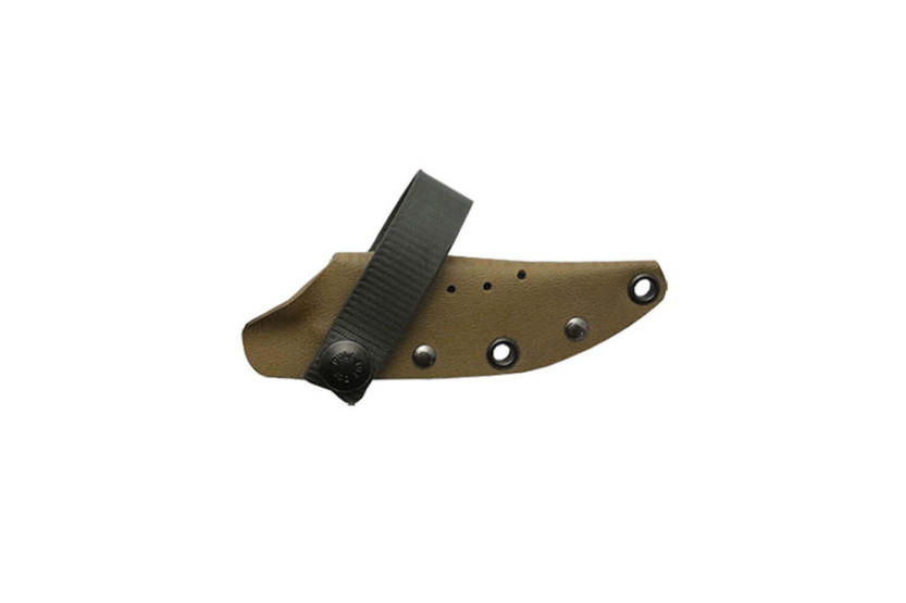 Wildsteer Troll Knife TRO3115 sort blad 8,5 cm taktiprene coyote håndtag + Kydex skede