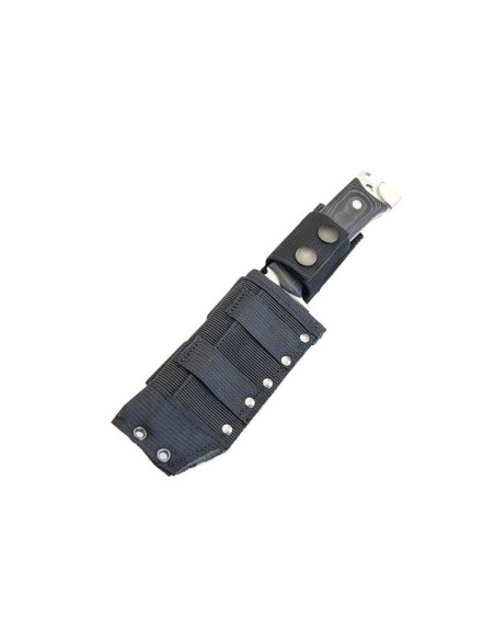 Wildsteer Kodiak KOD01 selviytymisveitsi 13cm terä musta micarta kahva + nylon tuppi