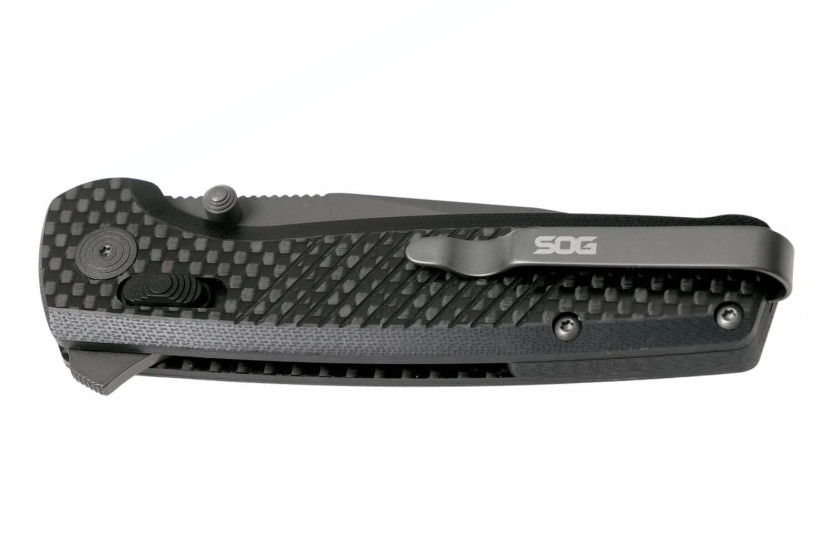 SOG Terminus XR LTE SGTM1032 fällkniv G10/karbonhandtag 10,8cm svart