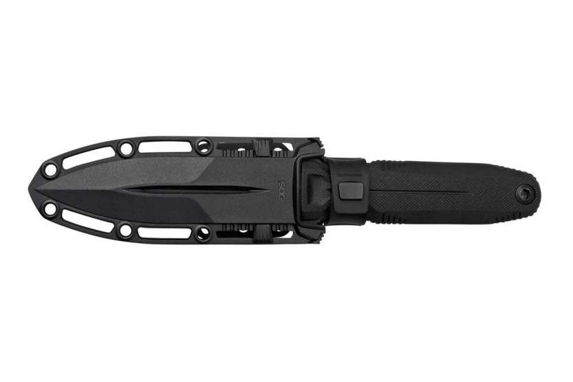SOG Pentagon FX Covert SGPENTFXCOVBK coltello 7,6 cm lama nera manico G10 con fodero