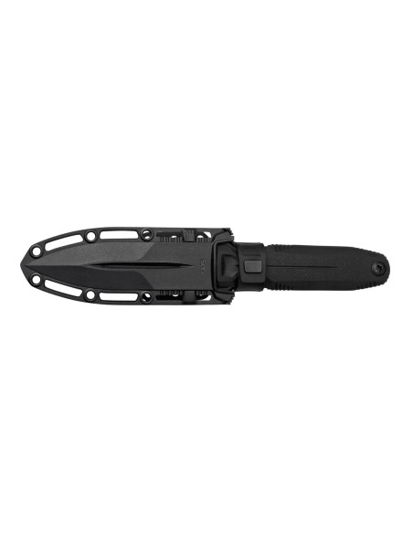 Faca SOG Pentagon FX Covert SGPENTFXCOVBK Lâmina de 7,6 cm cabo em G10 preto com bainha