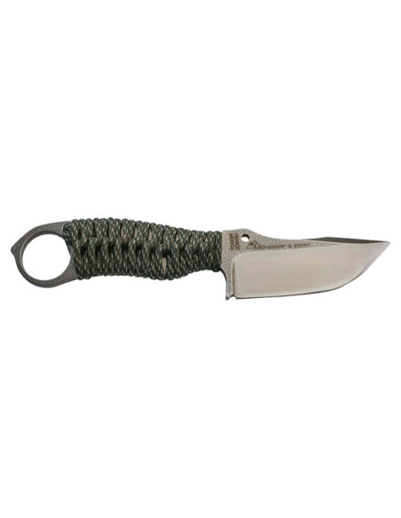 Wildsteer Karlican KAR0114 kniv 7,6cm blad urban kamouflage paracord handtag + Kydex slida
