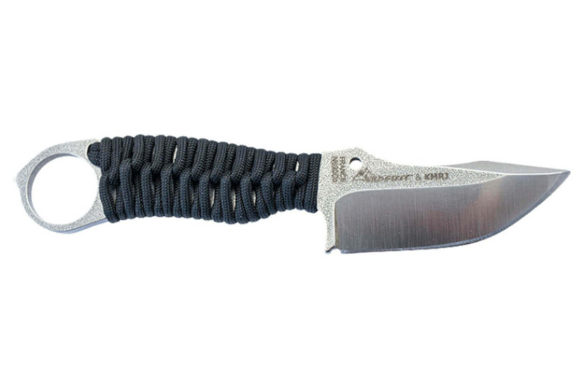 Wildsteer Karlican KAR0113 knife 7.6cm blade black paracord handle + Kydex sheath