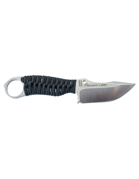 Wildsteer Karlican KAR0113 knife 7.6cm blade black paracord handle + Kydex sheath