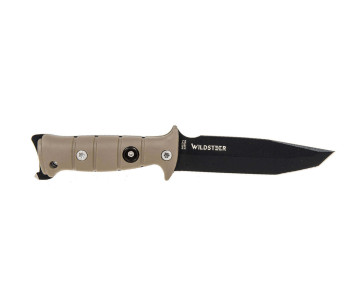 Faca de sobrevivência semi-dentada Wildsteer Tork com bainha