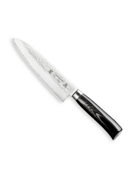 Tamahagane Tsubame japansk kockkniv 18cm VG5 stål hamrat blad