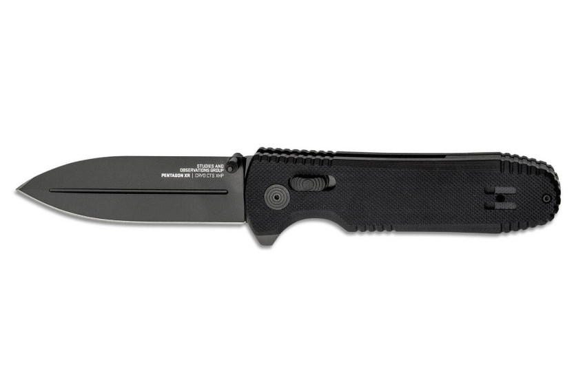 SOG Pentagon XR SGPENT folding knife 12cm black G10 handle
