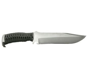 Wildsteer TX Bowie TXB0114 overlevelseskniv 18,7 cm Bowie-blad Urban/Camo paracordhåndtak + nylonslire