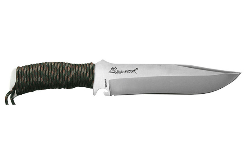 Überlebensmesser Wildsteer TX Bowie TXB0116 Bowieklinge 18,7cm Paracord Griff Woodland Camo + Nylonholster