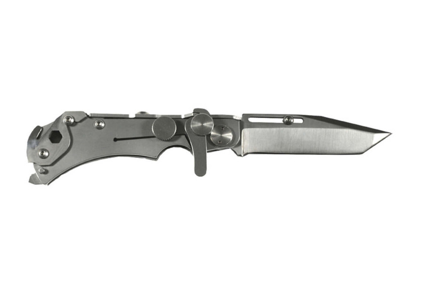 Wildsteer W Pocket WPO01 multifunction folding knife with tanto blade 11.7cm steel handle with glass breaker and strap cutter