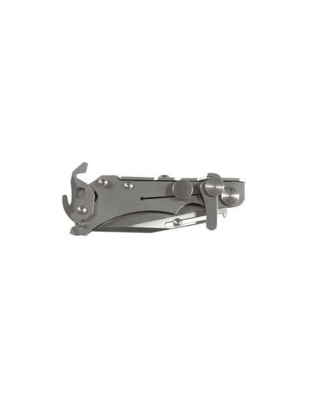 Wildsteer W Pocket Multifunktions-Klappmesser WPO01 Tanto-Klinge 11,7cm Stahlgriff mit Glasbrecher und Gurtschneider