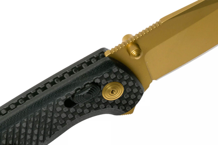 SOG Terminus XR LTE GOLD SGTM1033 fällkniv guldblad G10/karbonhandtag 10,8cm svart
