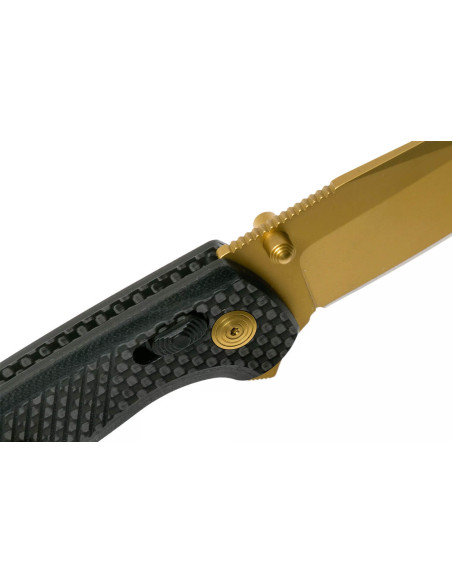 SOG Terminus XR LTE GOLD SGTM1033 foldekniv guldblad G10/karbonhåndtag 10,8 cm sort
