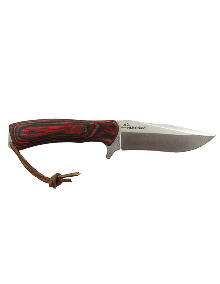 Faca de caça Wildsteer Byron Ferguson WBF0102 com 11 cm de lâmina e cabo em cocobolo + bainha em pele