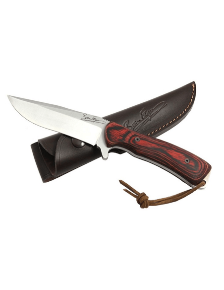 Wildsteer Byron Ferguson WBF0102 coltello da caccia lama 11cm manico in cocobolo + fodero in pelle