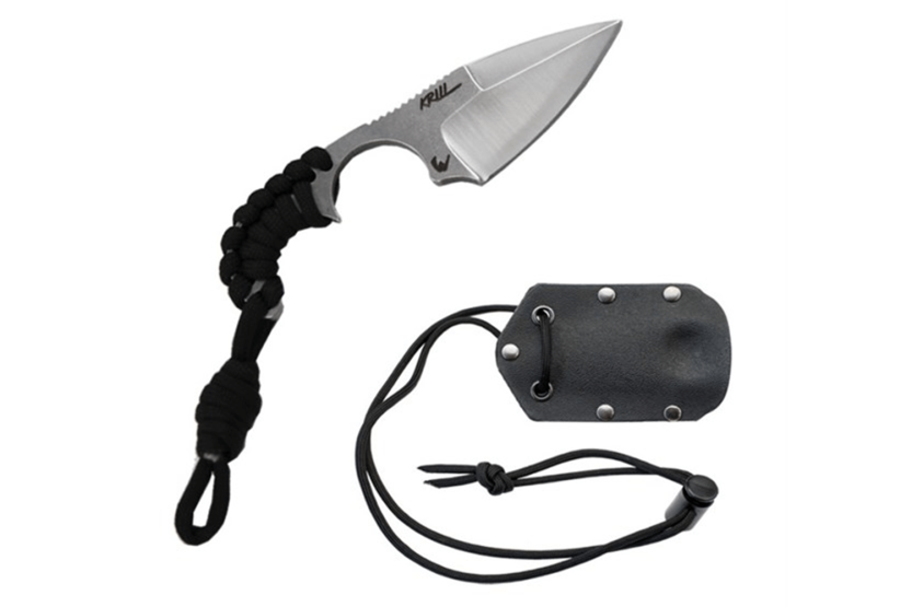 Wildsteer Krill KR0113 EDC knife 5cm blade paracord handle + Kydex sheath