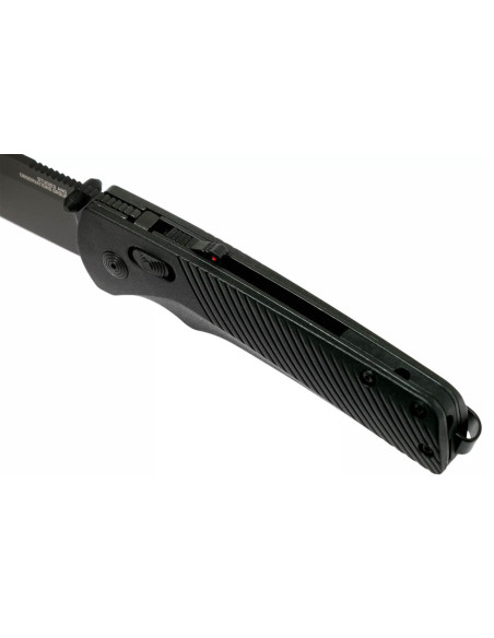 SGFLASHBK Faca dobrável SOG Flash At Blackout com cabo preto em nylon/fibra de vidro 11,6 cm