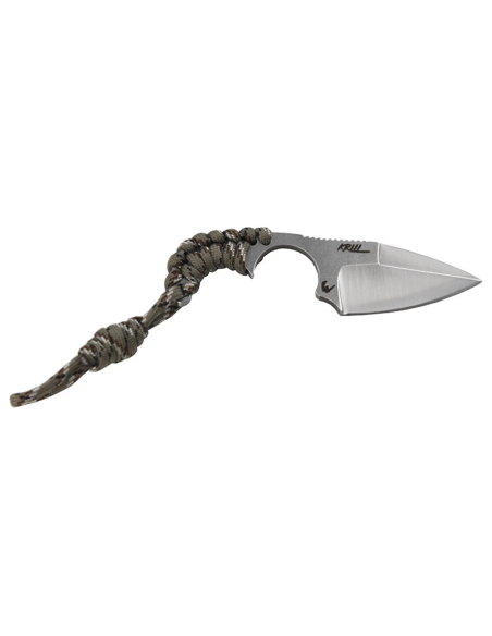 Wildsteer Krill KR0111 EDC-kniv 5cm blad Camouflage paracord håndtag + Kydex skede