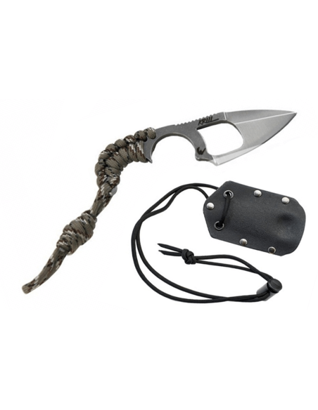 EDC-Messer Wildsteer Krill KR00111 Klinge 5cm Paracord-Griff Camouflage + Kydex-Etui