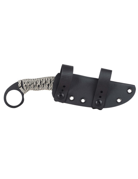 Wildsteer Talim TAL3114 kniv 9,7cm svart blad urban camo paracordhandtag + Kydex slida