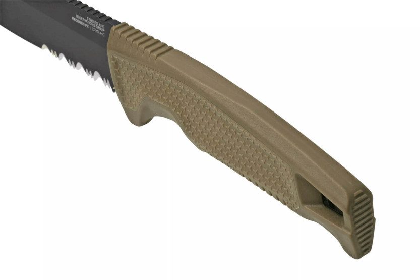 Messer SOG Recondo FX SGRECONDOFXSFDE Klinge mit Halbzahnschnitt 11,7cm Griff aus Wüstengummi + Etui